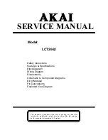 Preview for 1 page of Akai LCT2662 Service Manual