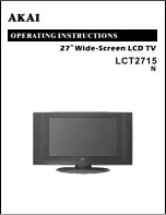 Akai LCT2715 Operating Instructions Manual preview