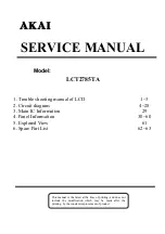 Akai LCT2785TA Service Manual preview