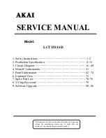 Akai LCT3201AD Service Manual preview