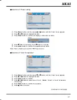 Preview for 28 page of Akai LCT3201TD Operating Instructions Manual