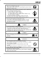 Preview for 4 page of Akai LCT3226 Operating Instructions Manual