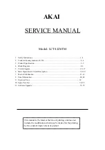 Akai LCT42Z6TM Service Manual preview