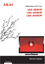 Preview for 1 page of Akai LEA-19V07P Service Manual