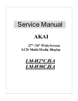 Preview for 1 page of Akai LM-H30CJSA Service Manual