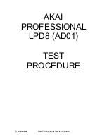 Preview for 7 page of Akai LPD8 Service Manual