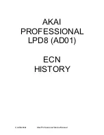 Preview for 17 page of Akai LPD8 Service Manual