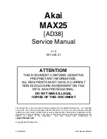 Akai MAX25 Service Manual preview