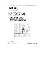 Akai MG614 Operator'S Manual preview