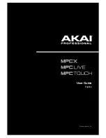 Akai MPC Touch User Manual preview