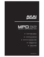 Akai MPD 32 Quick Start Manual предпросмотр