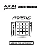 Preview for 1 page of Akai MPD16 Service Manual