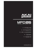 Предварительный просмотр 1 страницы Akai MPD26 Quick Start Manual