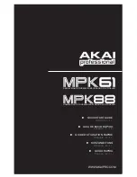 Akai MPK 61 Quick Start Manual preview