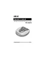 Preview for 8 page of Akai PD-X2210 Operator'S Manual