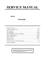 Preview for 2 page of Akai PDP4225M Service Manual