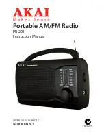 Предварительный просмотр 1 страницы Akai PR-201 Instruction Manual