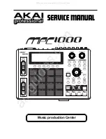 Preview for 1 page of Akai Professional MPC 1000 Service Manual