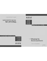 Preview for 1 page of Akai PT4299HD Owner'S Instructions Manual