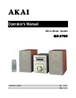 Akai QX-3700 Operator'S Manual preview