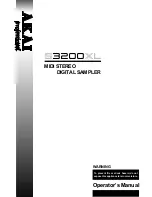 Preview for 1 page of Akai S3200XL Operator'S Manual