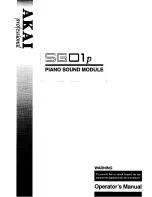 Предварительный просмотр 1 страницы Akai SG01p Operator'S Manual