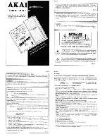 Akai Shred-O-Matic D1 User Manual preview