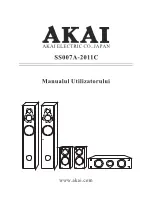 Preview for 1 page of Akai SS008A-2011D User Manual