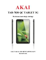 Preview for 9 page of Akai TAB-7830 QC TABLET 3G Quick Start Manual