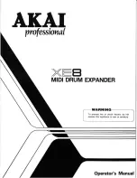 Предварительный просмотр 1 страницы Akai XE8 Operator'S Manual