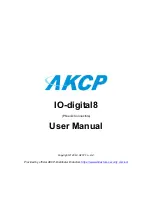 Предварительный просмотр 1 страницы AKCP IO-digital8 User Manual