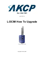 AKCP L-DCIM How To Upgrade предпросмотр