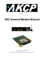 Preview for 1 page of AKCP SEC Manual