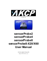 AKCP sensorProbe-X60 User Manual предпросмотр