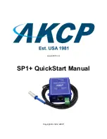 AKCP SP1+ Quick Start Manual preview