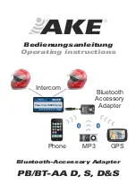 AKE PB/BT-AA D Operating Instructions Manual preview