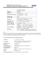 Preview for 3 page of AKG 190OT-5W-3C00-U User Manual