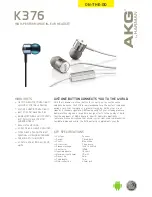 AKG AKG K376 Brochure & Specs preview