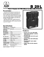 Preview for 1 page of AKG B 29 L Specifications