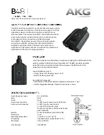 AKG B48 L User Instruction preview