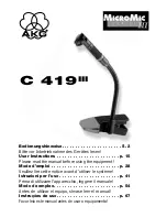 AKG C 419 III User Instructions preview