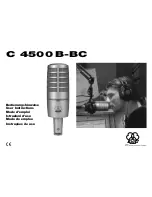 Preview for 1 page of AKG C 4500 B User Instructions