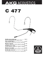 AKG C 477 User Instructions предпросмотр