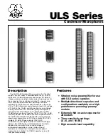 AKG C 480 B COMB-ULS 61 Specification Sheet предпросмотр