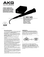 AKG C 522 MS Manual preview