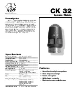 AKG CK 32 Specifications предпросмотр