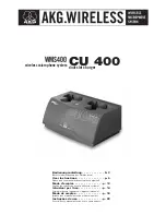 AKG CU 400 User Instructions preview