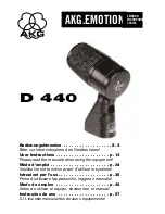 Preview for 1 page of AKG D 440 User Instructions