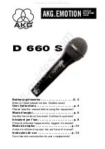 Предварительный просмотр 1 страницы AKG D660 S User Instructions