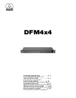 AKG DFM 4X4 Quick Reference Manual preview